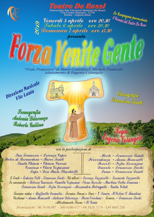 Locandina forza venite gente sito